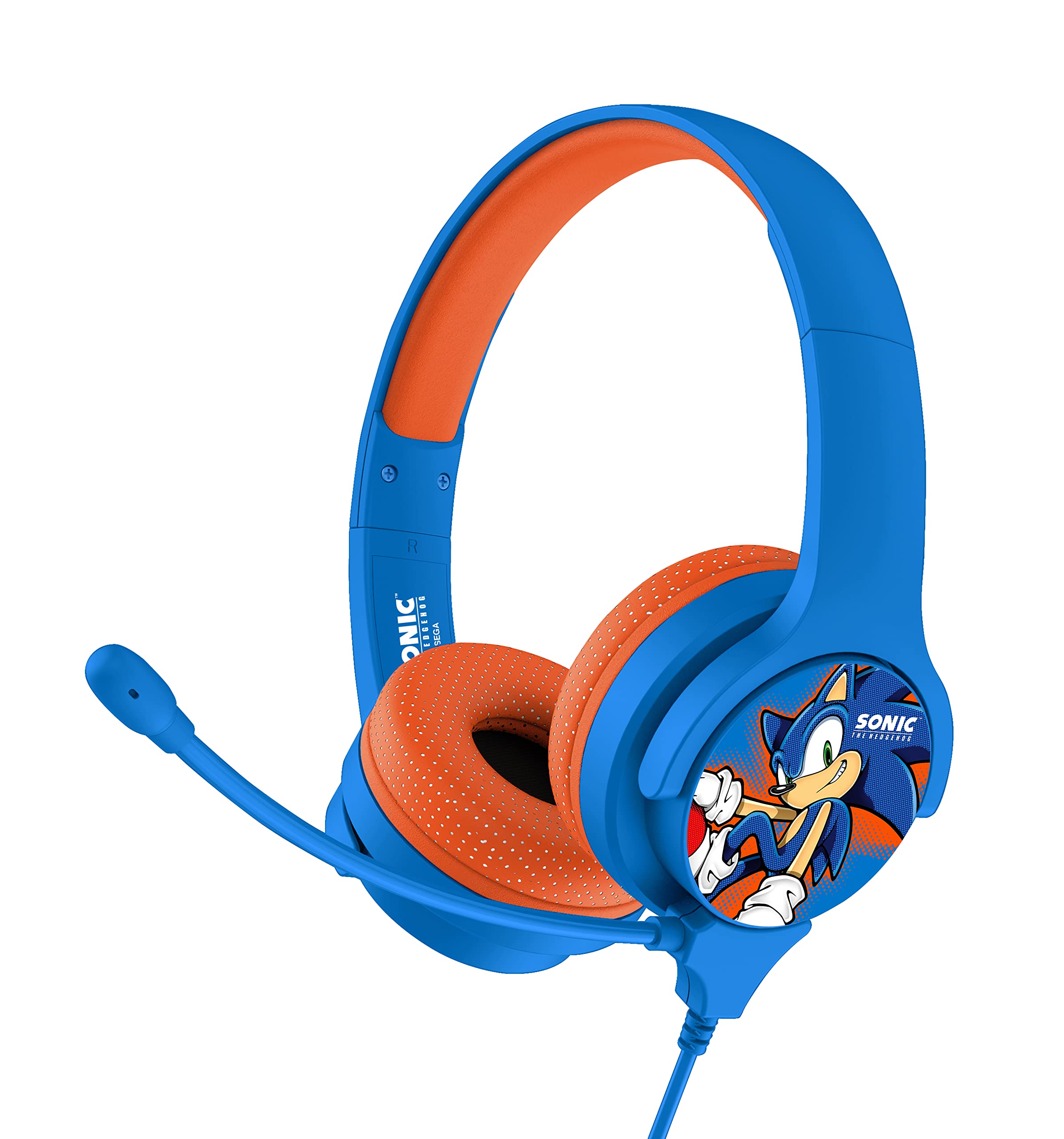 OTL Technologies SH0907 Sonic The Hedgehog Casque de studio filaire interactif avec microphone amovible OTL Technologies SH0907 Sonic The Hedgehog Casque de studio filaire interactif avec microphone amovible